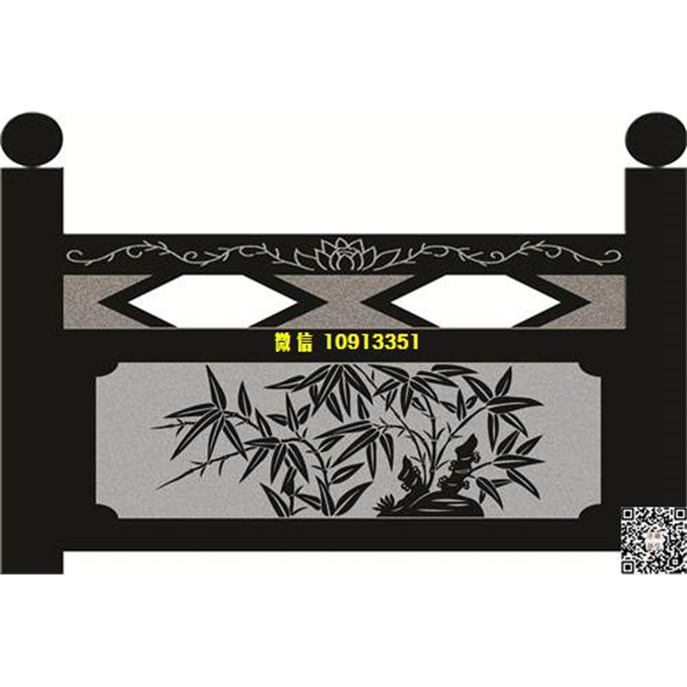 精雕图82竹子栏板精雕图线雕图线条图单线铣底图_电脑雕刻plt文泰矢量图精雕图浮雕图